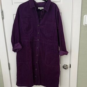 Boden Deep Purple Shirt Dress